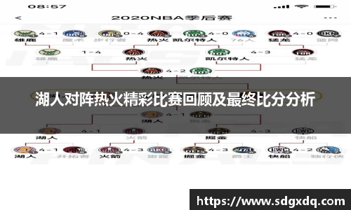 湖人对阵热火精彩比赛回顾及最终比分分析